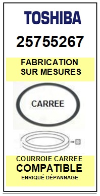 TOSHIBA-25755267-COURROIES-COMPATIBLES