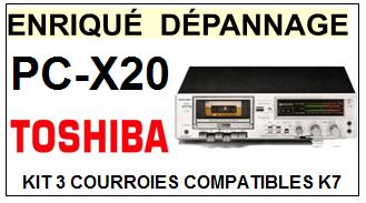 TOSHIBA-PCX20 PC-X20-COURROIES-COMPATIBLES