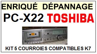 TOSHIBA-PCX22 PC-X22-COURROIES-COMPATIBLES