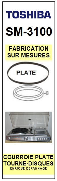 TOSHIBA-SM3100 SM-3100-COURROIES-COMPATIBLES