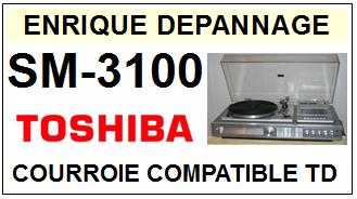 TOSHIBA-SM3100 SM-3100-COURROIES-COMPATIBLES