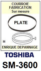 TOSHIBA-SM3600 SM-3600-COURROIES-COMPATIBLES