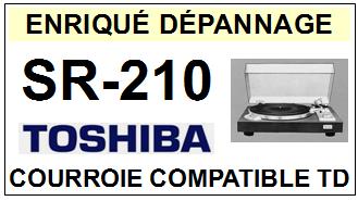 TOSHIBA-SR210 SR-210-COURROIES-COMPATIBLES
