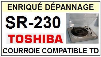 TOSHIBA-SR230 SR-230-COURROIES-COMPATIBLES