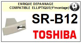 TOSHIBA-SRB12 SR-B12 (1MONTAGE)-POINTES-DE-LECTURE-DIAMANTS-SAPHIRS-COMPATIBLES