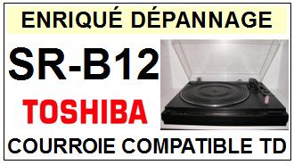 TOSHIBA-TOSHIBA SRB12 SR-B12 Courroie plate d'en-COURROIES-COMPATIBLES