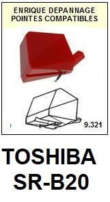 TOSHIBA-SRB20  SR-B20-POINTES-DE-LECTURE-DIAMANTS-SAPHIRS-COMPATIBLES