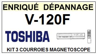 TOSHIBA-V120F V-120F-COURROIES-COMPATIBLES