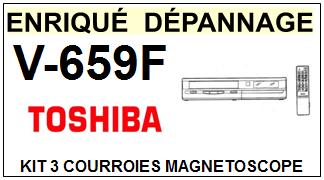 TOSHIBA-V659F V-659F-COURROIES-COMPATIBLES