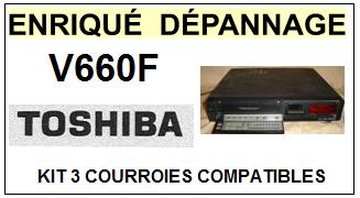 TOSHIBA-V660F V-660F-COURROIES-COMPATIBLES