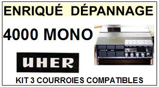 UHER-4000 MONO-COURROIES-COMPATIBLES