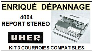 UHER-4004 REPORT STEREO-COURROIES-COMPATIBLES