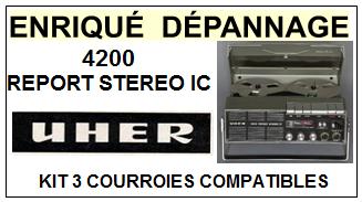 UHER-4200 REPORT STEREO IC-COURROIES-COMPATIBLES