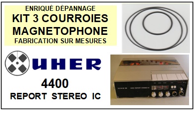 UHER-4400 REPORT STEREO IC-COURROIES-COMPATIBLES