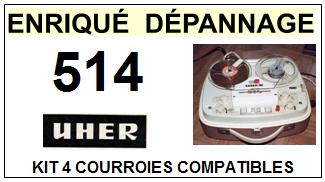 UHER-514-COURROIES-COMPATIBLES