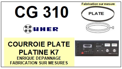 UHER  CG310 courroie compatible PLATINE K7 UHER   CG310