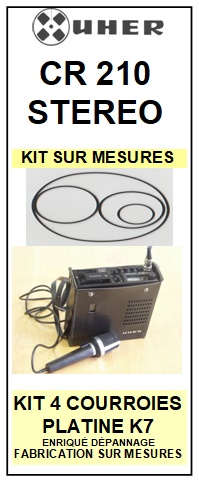 UHER-CR210 STEREO-COURROIES-ET-KITS-COURROIES-COMPATIBLES