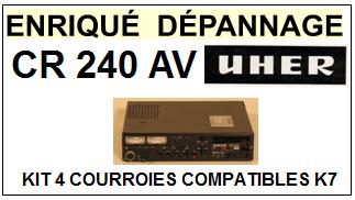 UHER-CR240AV CR240 AV-COURROIES-ET-KITS-COURROIES-COMPATIBLES