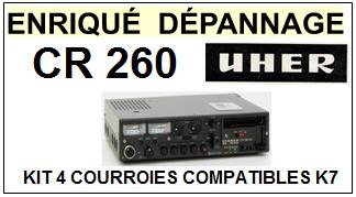 UHER-CR260-COURROIES-COMPATIBLES