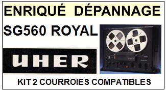 UHER-SG560 ROYAL-COURROIES-COMPATIBLES