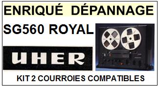 UHER-SG560 ROYAL-COURROIES-ET-KITS-COURROIES-COMPATIBLES