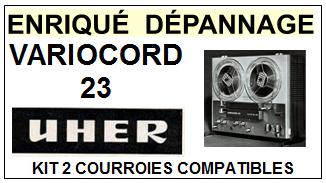 UHER-VARIOCORD 23-COURROIES-ET-KITS-COURROIES-COMPATIBLES