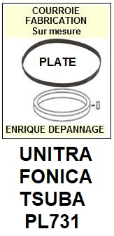 UNITRA FONICA-TSUBA PL731-COURROIES-ET-KITS-COURROIES-COMPATIBLES