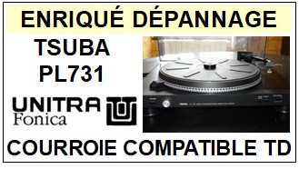 UNITRA FONICA-TSUBA PL731-COURROIES-ET-KITS-COURROIES-COMPATIBLES