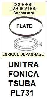 UNITRA FONICA-TSUBA PL731-COURROIES-COMPATIBLES