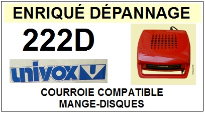 UNIVOX-222D-COURROIES-COMPATIBLES