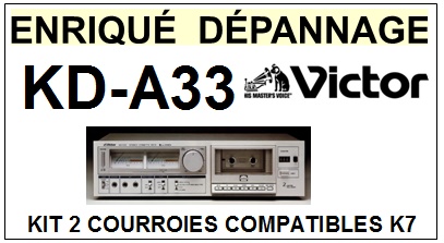 VICTOR-KDA33 KD-A33-COURROIES-ET-KITS-COURROIES-COMPATIBLES