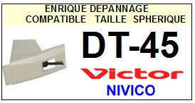 VICTOR NIVICO-DT45 DT-45-POINTES-DE-LECTURE-DIAMANTS-SAPHIRS-COMPATIBLES