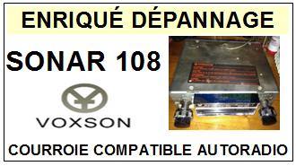 VOXSON-SONAR 108-COURROIES-COMPATIBLES