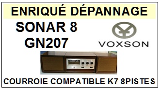 VOXSON-SONAR 8 GN207 (8 PISTES)-COURROIES-ET-KITS-COURROIES-COMPATIBLES