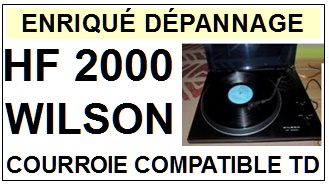 WILSON-HF2000-COURROIES-COMPATIBLES