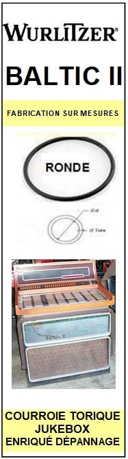 WURLITZER-BALTIC 2 BALTIC II-COURROIES-ET-KITS-COURROIES-COMPATIBLES