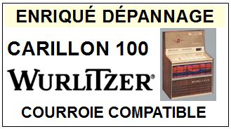 WURLITZER-CARILLON 100-COURROIES-ET-KITS-COURROIES-COMPATIBLES