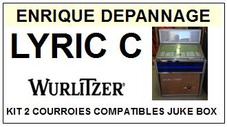 WURTLITZER-LYRIC C (1968-1971)-COURROIES-ET-KITS-COURROIES-COMPATIBLES