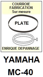 YAMAHA-MC40 MC-40-COURROIES-ET-KITS-COURROIES-COMPATIBLES