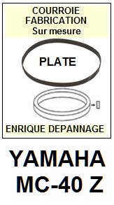 YAMAHA-MC40Z MC-40Z-COURROIES-COMPATIBLES