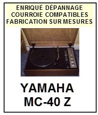 YAMAHA-MC40Z MC-40Z-COURROIES-COMPATIBLES