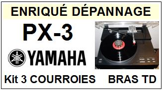 YAMAHA-PX3 PX-3-COURROIES-COMPATIBLES