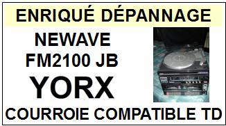 YORX-NEWAVE FM2100 JB-COURROIES-COMPATIBLES