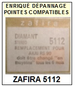 ZAFIRA-5112 (AKAI RS90)-POINTES-DE-LECTURE-DIAMANTS-SAPHIRS-COMPATIBLES