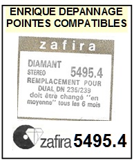 ZAFIRA-5495.4 (DUAL ATN3600L DN235 DN239)-POINTES-DE-LECTURE-DIAMANTS-SAPHIRS-COMPATIBLES