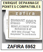 ZAFIRA-5952 (KENWOOD N47)-POINTES-DE-LECTURE-DIAMANTS-SAPHIRS-COMPATIBLES
