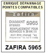 ZAFIRA-5965 (KENWOOD N39MKIII)-POINTES-DE-LECTURE-DIAMANTS-SAPHIRS-COMPATIBLES