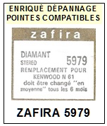 ZAFIRA-5979 (KENWOOD N61)-POINTES-DE-LECTURE-DIAMANTS-SAPHIRS-COMPATIBLES