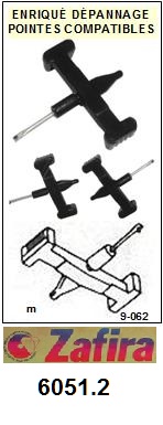 ZAFIRA-6051.2 (MAGNAVOX 5604370033)-POINTES-DE-LECTURE-DIAMANTS-SAPHIRS-COMPATIBLES