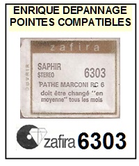 ZAFIRA-6303 (PATHE MARCONI RC5 RC6)-POINTES-DE-LECTURE-DIAMANTS-SAPHIRS-COMPATIBLES